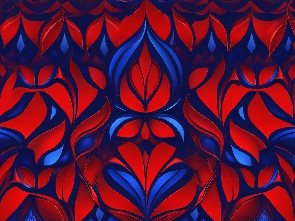 Red With Blue Background - Vibrant red with bold blue.  background wallpaper