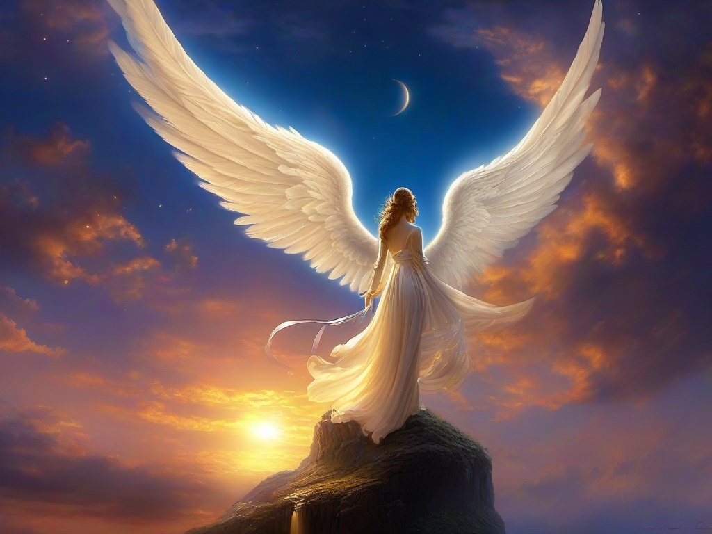 Angel Sky Wallpaper  ,desktop background wallpaper