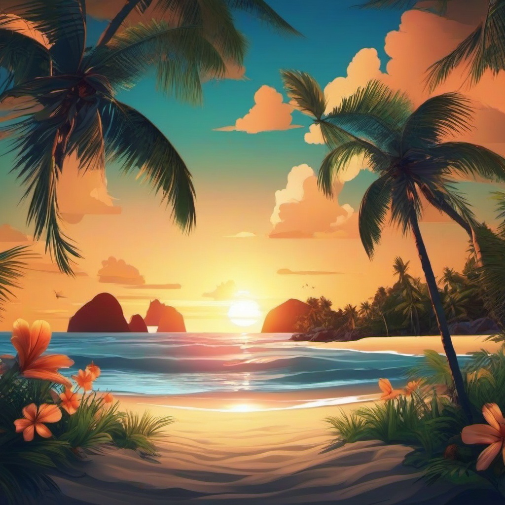 Beach Background Wallpaper - animated beach background  