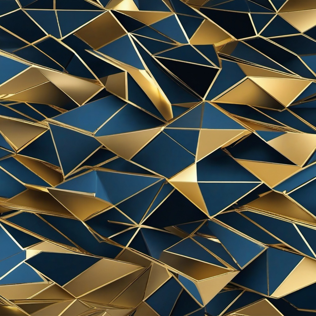 Geometric Background - blue and gold geometric wallpaper  