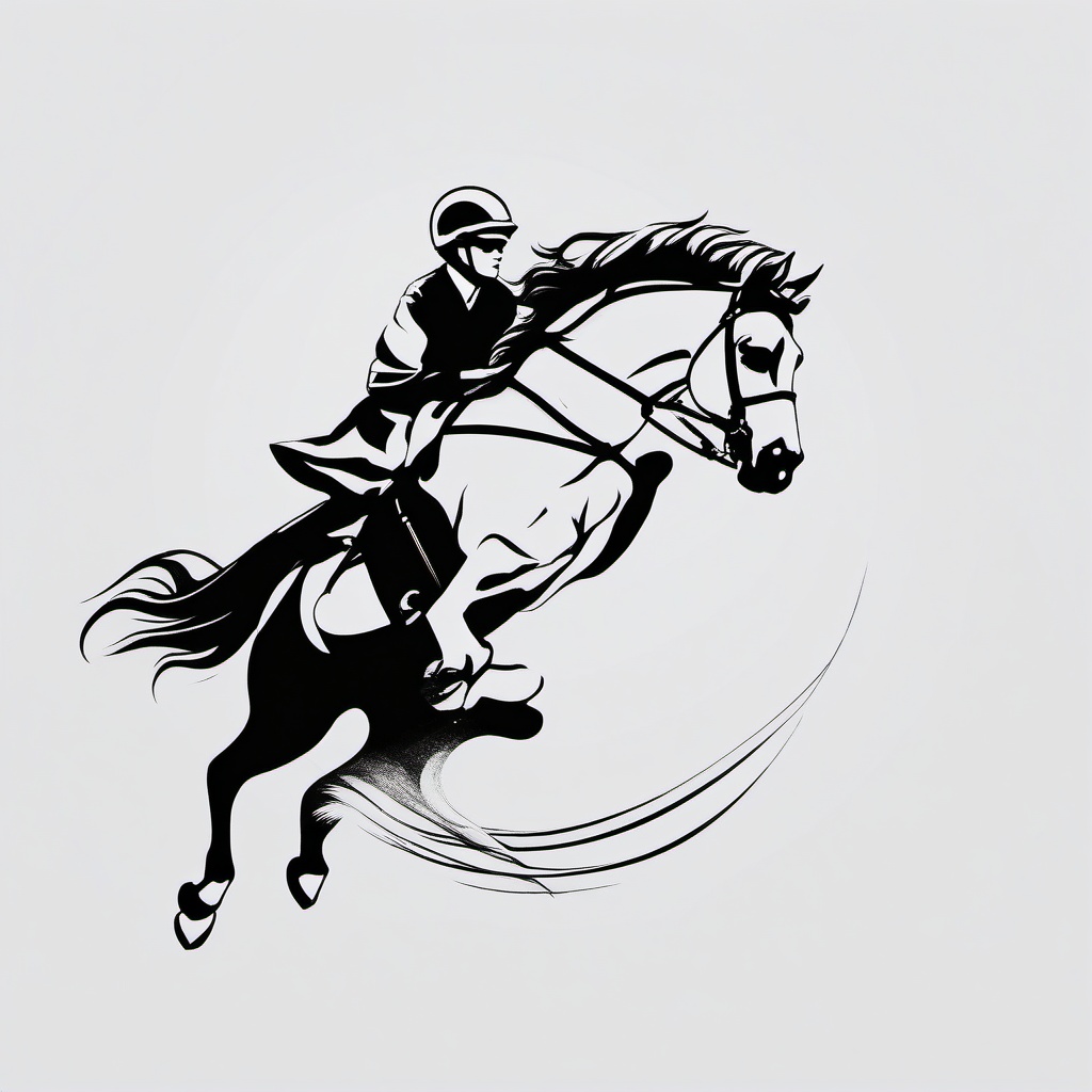 riding tattoo  simple tattoo,minimalist,white background