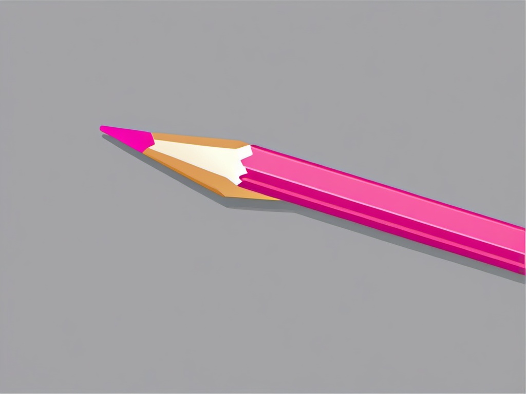 Pencil and Eraser Sticker - Pencil next to a pink eraser, ,vector color sticker art,minimal