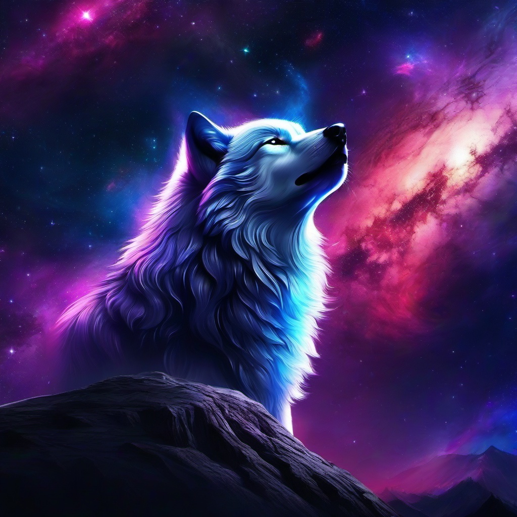 Galaxy Background Wallpaper - wallpaper galaxy wolf  