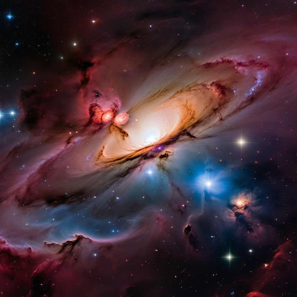 Galaxy Wallpaper - Galaxies and Nebulas in the Orion Nebula  , splash art wallpaper, dull colors