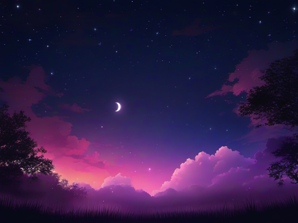 Aesthetic Background Night Sky  ,desktop background wallpaper