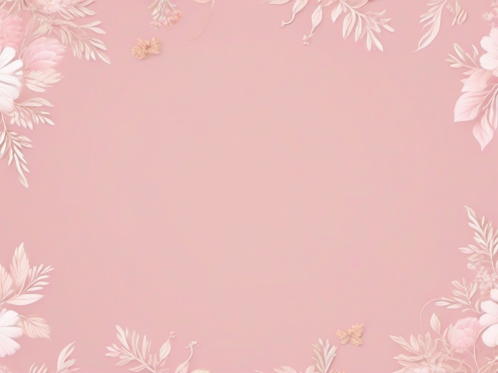 Aesthetic Pink Background-Pastel pink with delicate floral illustrations and subtle textures  background wallpaper