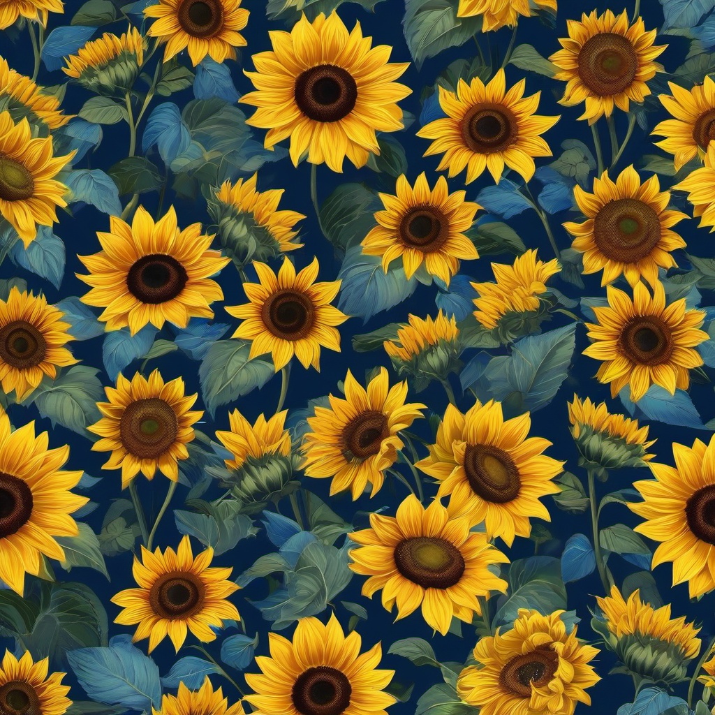 Sunflower Background Wallpaper - blue sunflowers wallpaper  