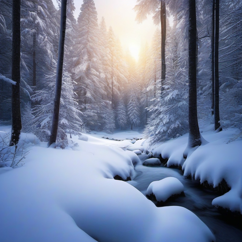 Forest Background Wallpaper - snow forest background  