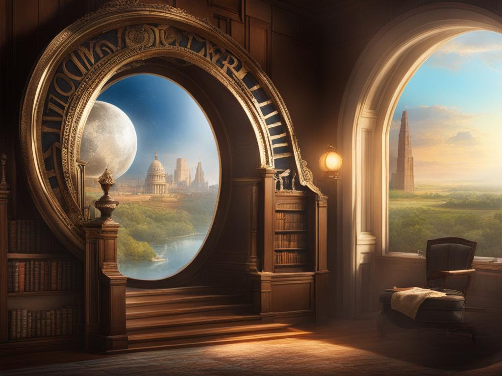 time traveler's journey - illustrate a time traveler navigating through different eras of history. 