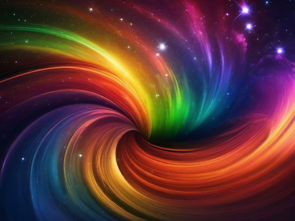 Wallpaper Rainbow Galaxy  