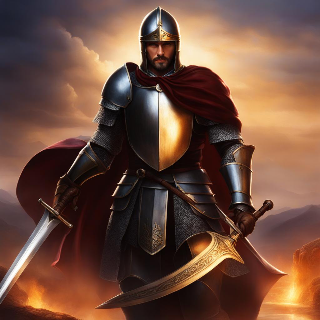 yvain - the arthurian knight who embarked on adventures to win the love of laudine. 