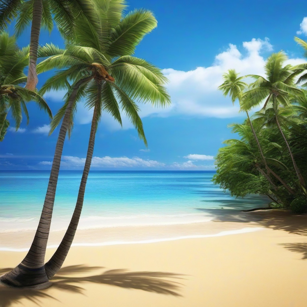 Beach Background Wallpaper - beach with coconut tree background  