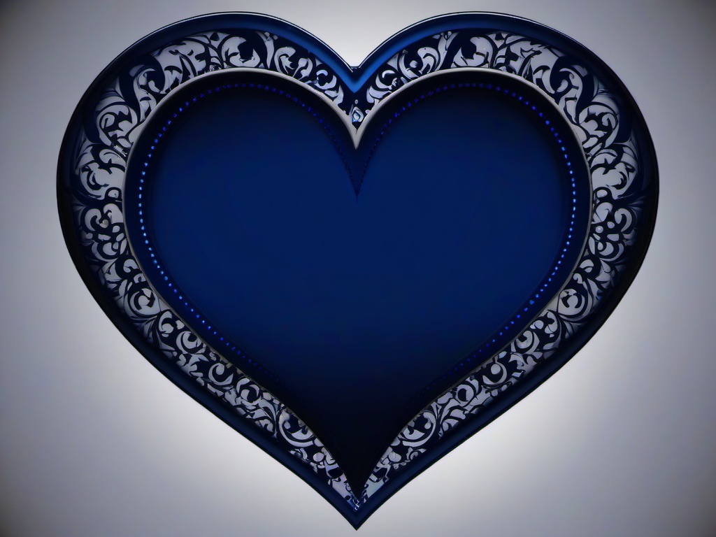 Dark Blue Heart Wallpaper  ,desktop background wallpaper