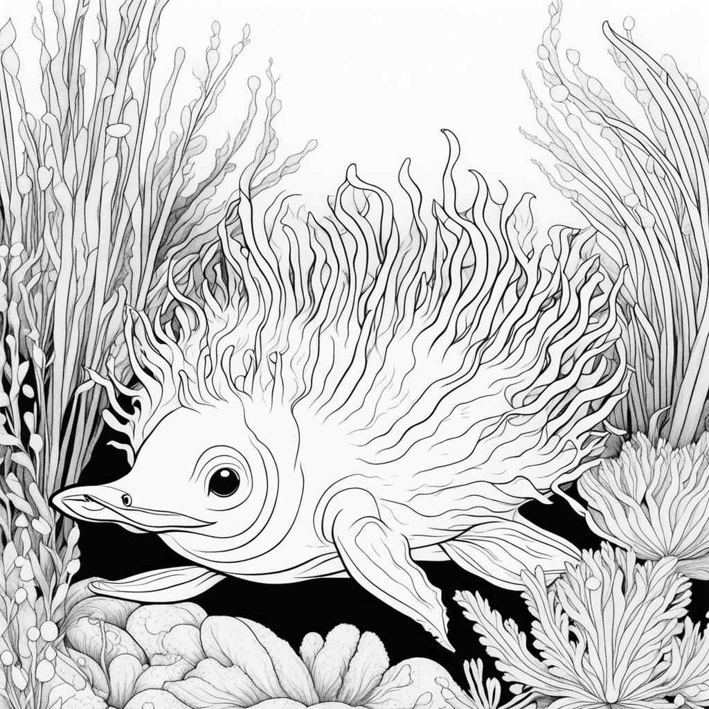 nudibranchs cute animals coloring page 