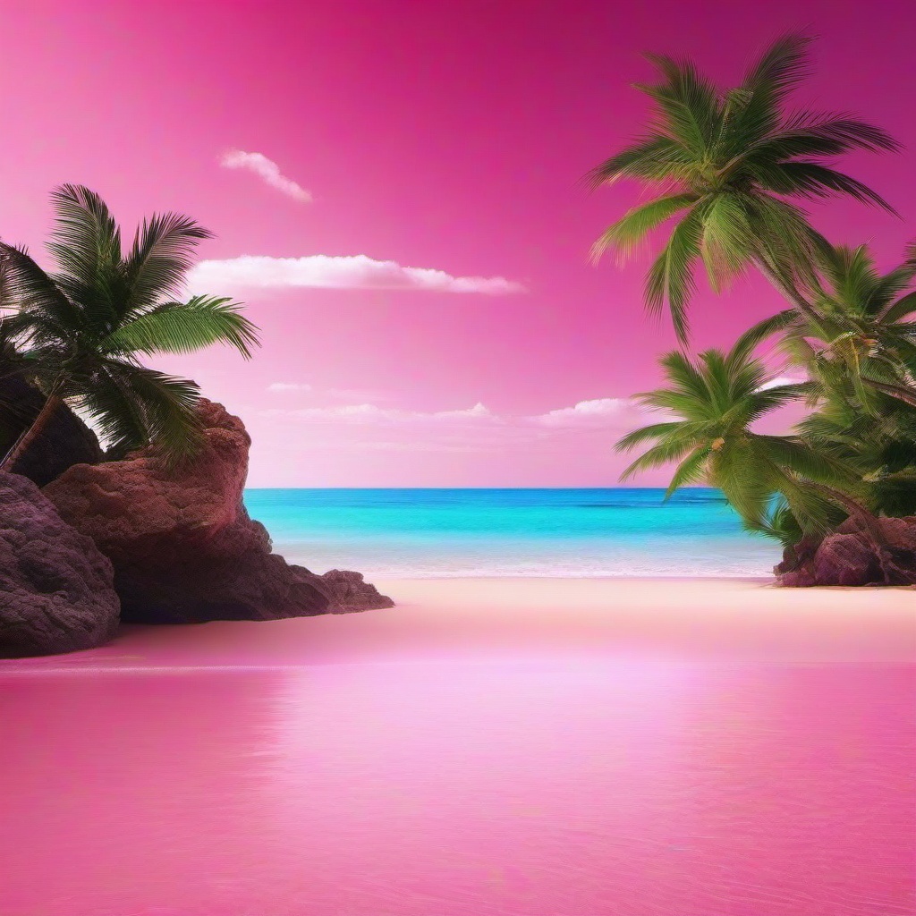 Beach Background Wallpaper - pink beach wallpaper hd  