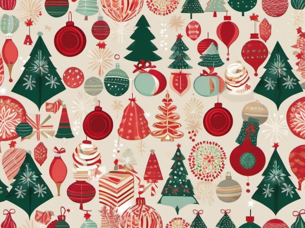 Aesthetic Christmas Wallpaper - Festive Holiday Decorations wallpaper, abstract art style, patterns, intricate