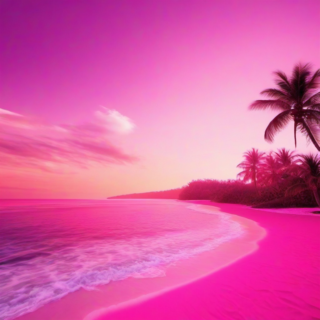 Beach Background Wallpaper - pink beach background  