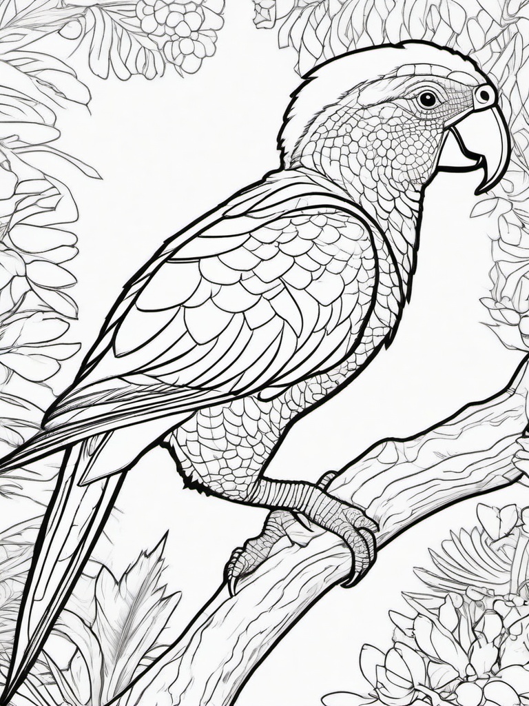 Psittacosaurus Coloring Pages - Parrot-Beaked Dinosaur  black outline printable coloring page