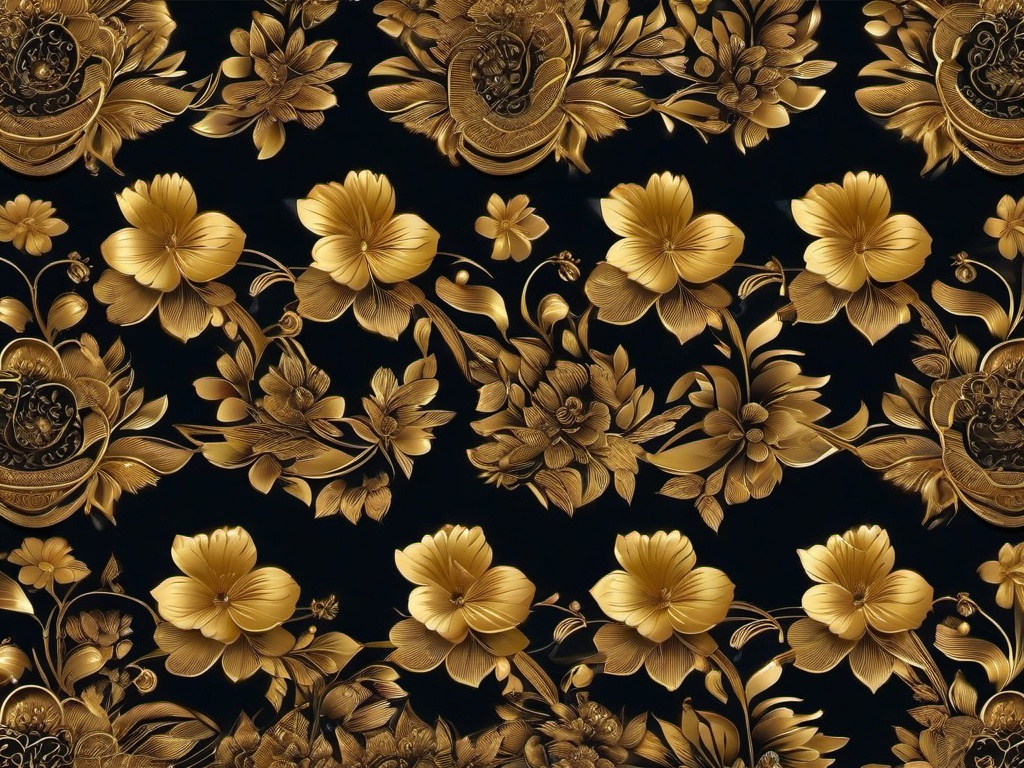 Golden Flower Wallpaper - Stunning wallpaper with golden flowers.  background wallpaper