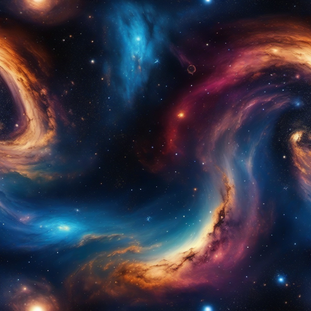 Abstract galaxy pattern top view, photo realistic background, hyper detail, high resolution