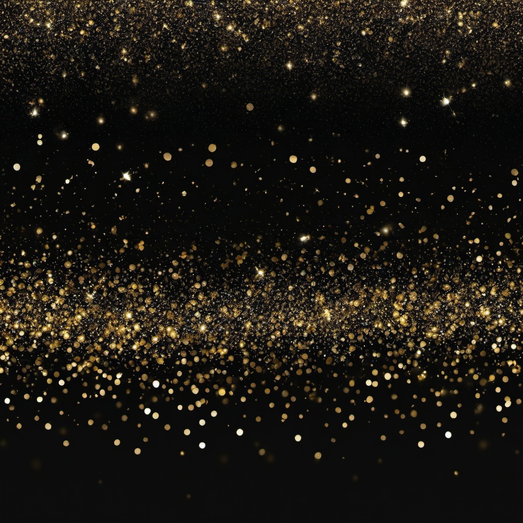 Glitter background - gold sparkle black background  