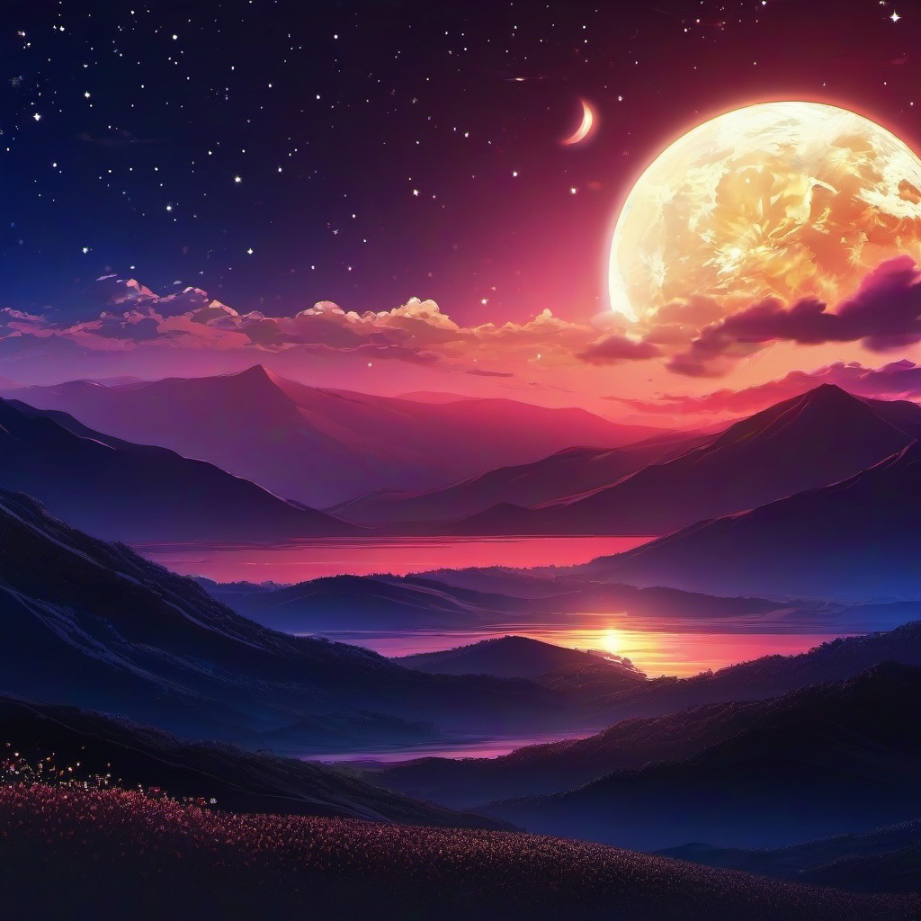 Sky Background Wallpaper - anime night sky wallpaper 4k  