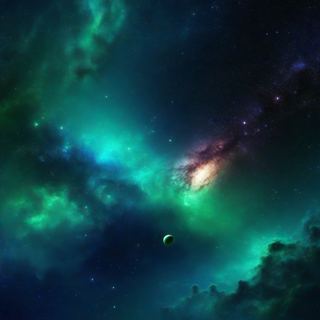 Galaxy Background Wallpaper - green and blue galaxy wallpaper  