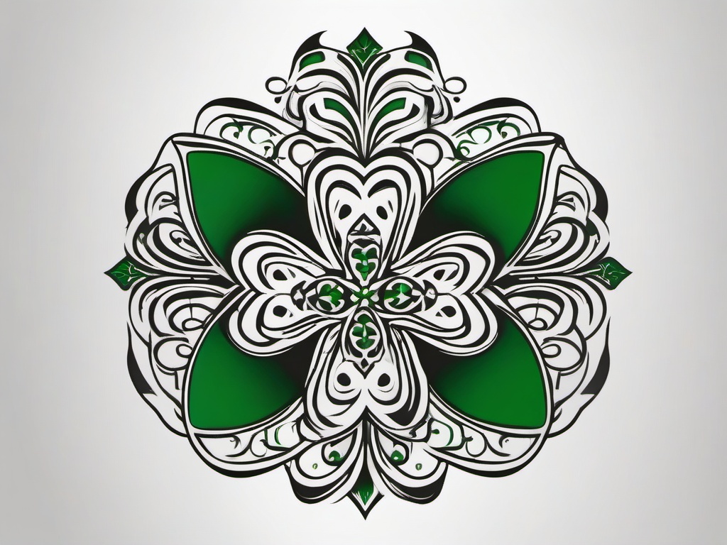 most popular irish tattoos  simple color tattoo,minimal,white background