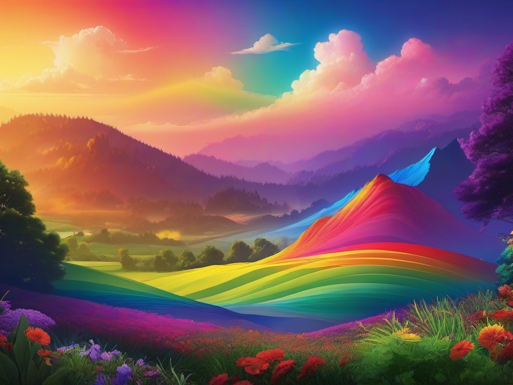 Beautiful Wallpaper Rainbow  