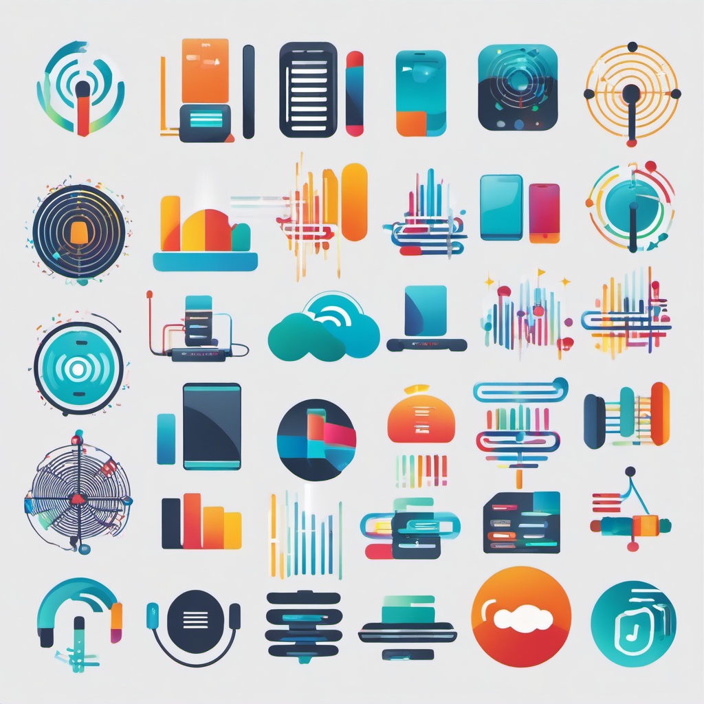 Wireless Network Connections clipart - Wireless network connections, ,vector color clipart,minimal