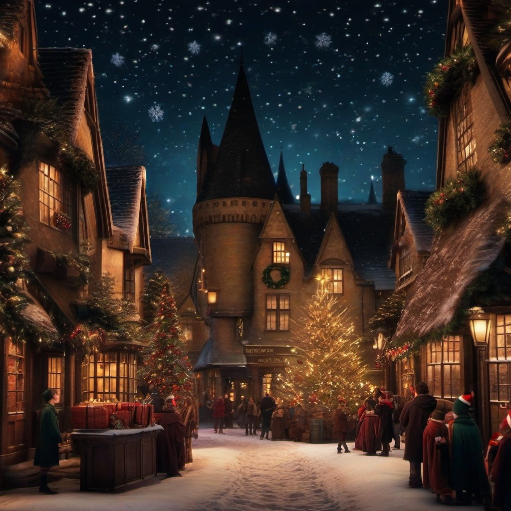 Christmas Background Wallpaper - harry potter christmas zoom background  