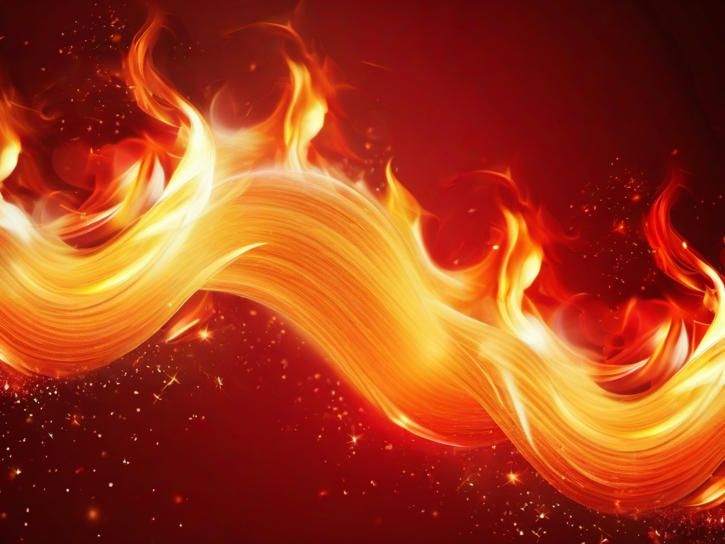 Fire Wallpaper - Red and orange fire with sparks  background wallpaper