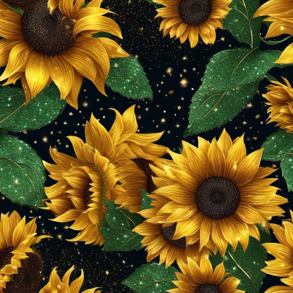 Glitter background - glitter sunflower background  