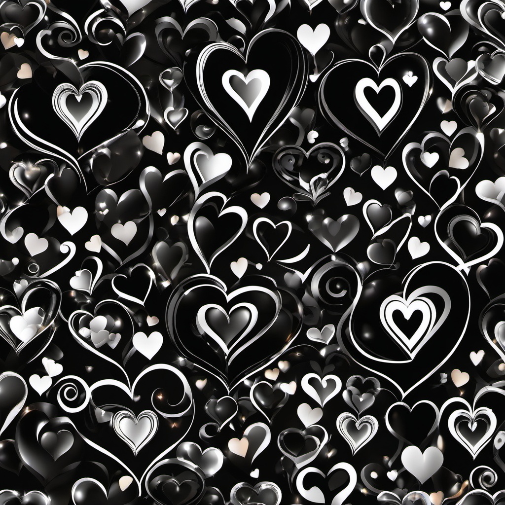 Heart Background Wallpaper - black wallpaper with white heart  