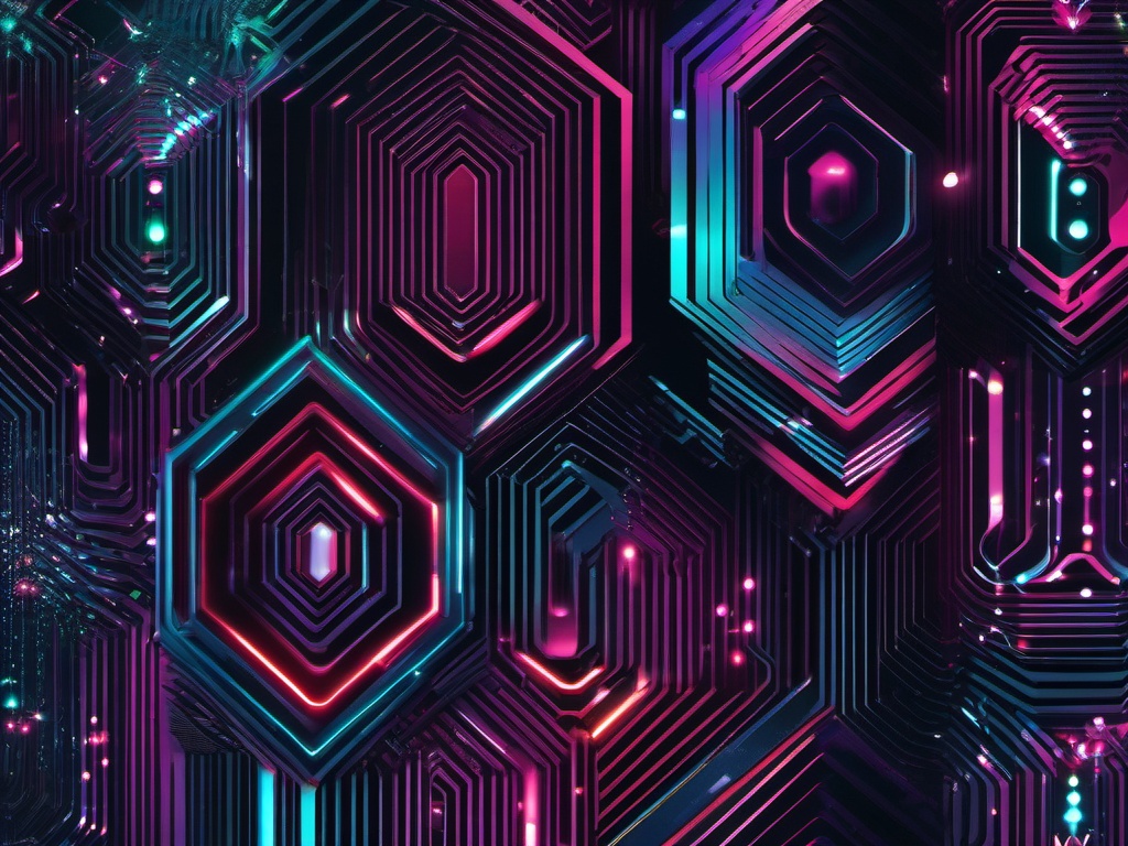 Christmas Aesthetic Wallpaper - Futuristic Digital Aesthetic Christmas Decorations  intricate patterns, splash art, wallpaper art