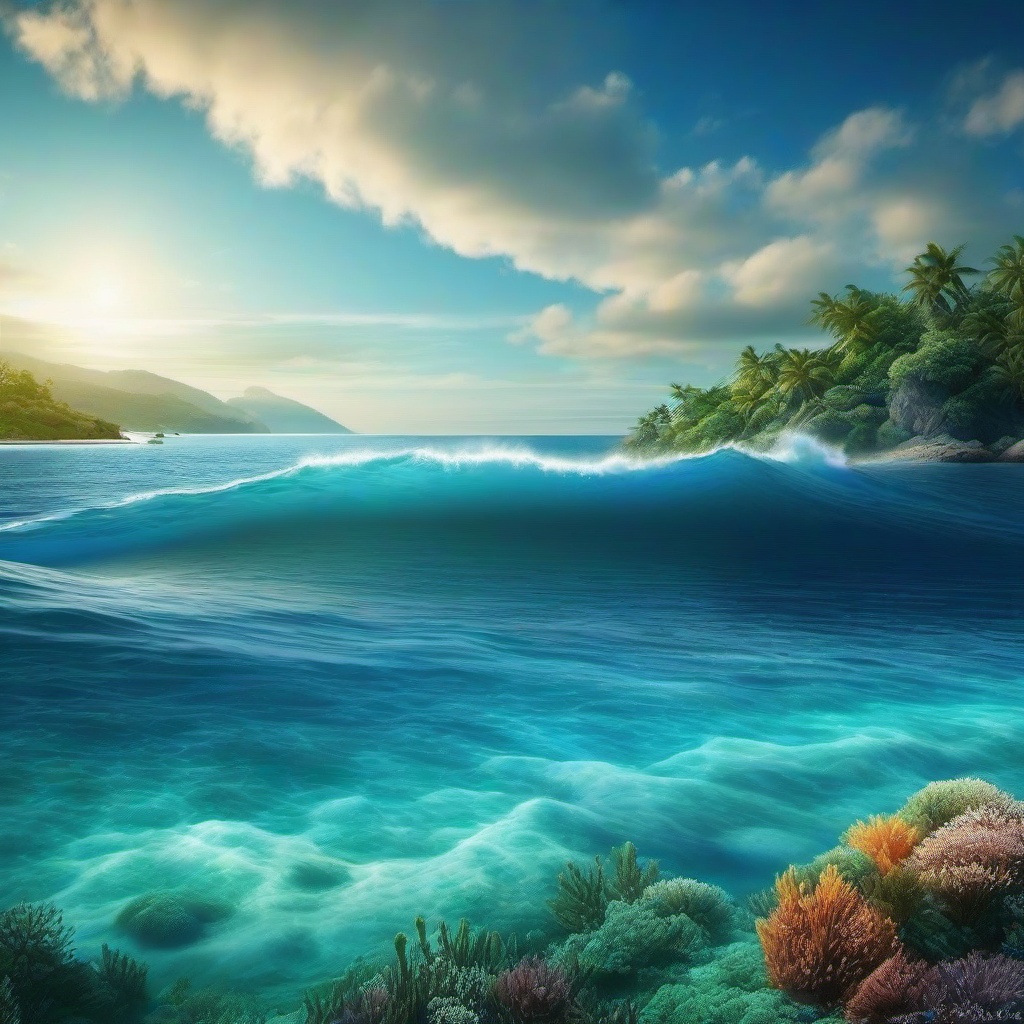 Ocean Background Wallpaper - ocean landscape wallpaper  