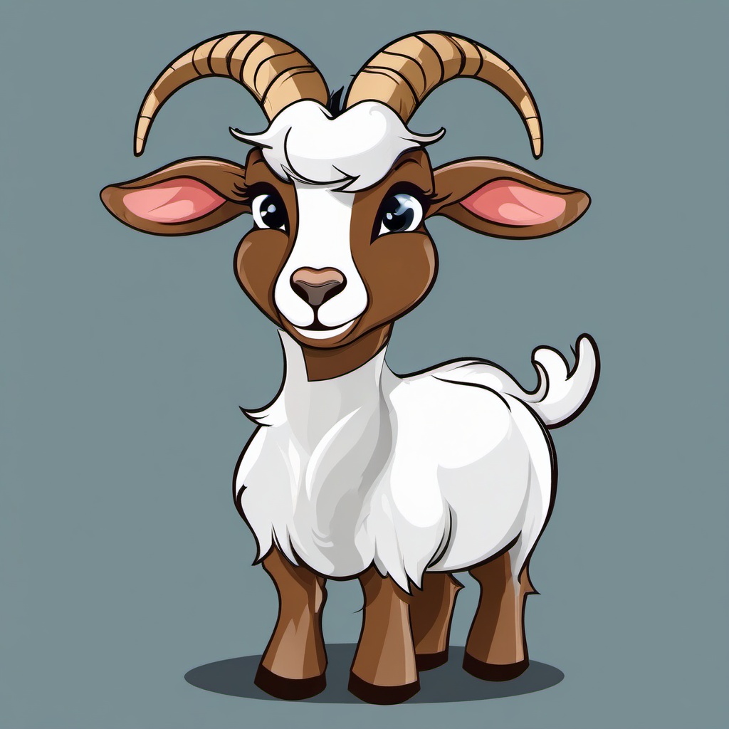 Goat clipart - goat in a cartoon style  clipart