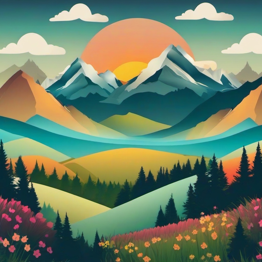 Mountain Background Wallpaper - cute mountain background  