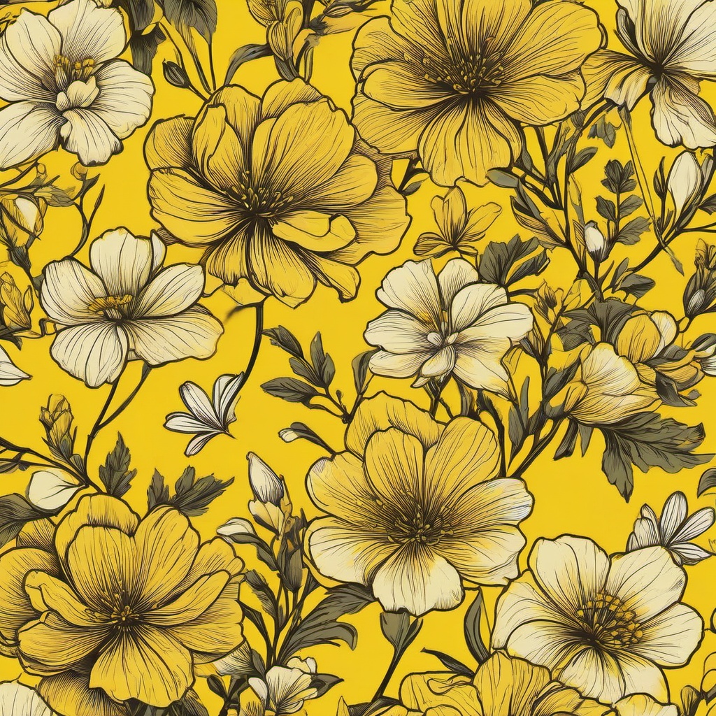 Yellow Background Wallpaper - aesthetic yellow flower wallpaper  