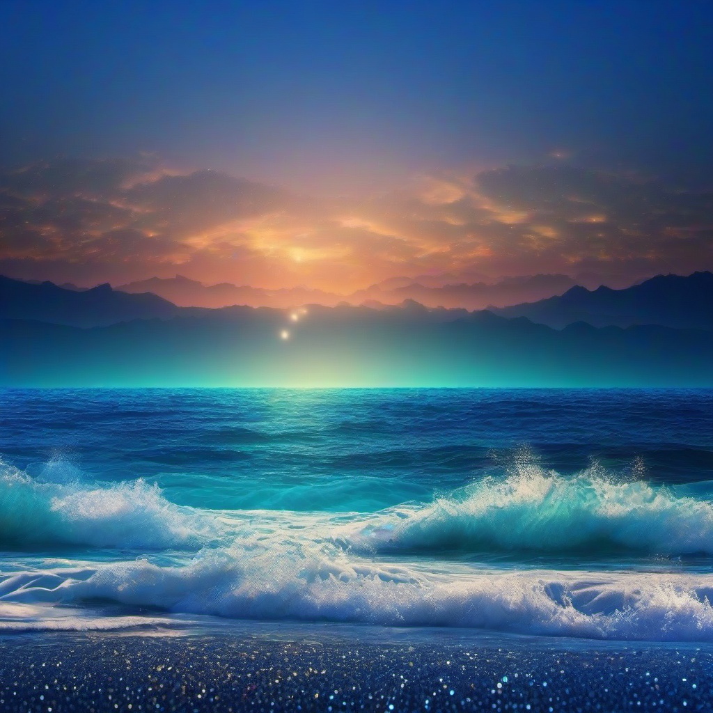 Ocean Background Wallpaper - ocean glitter background  