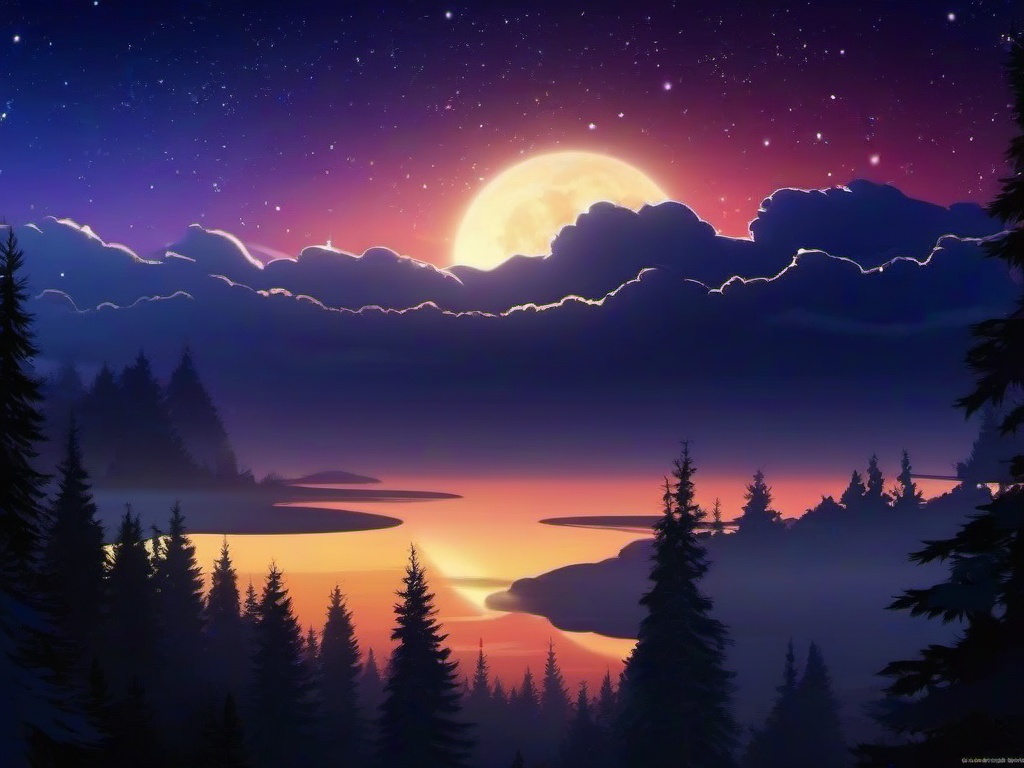 Animated Night Sky Background  ,desktop background wallpaper