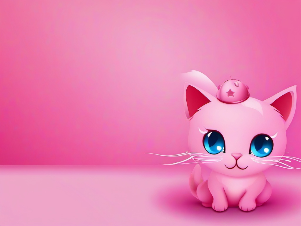 phone pink cat wallpaper  ,desktop background wallpaper