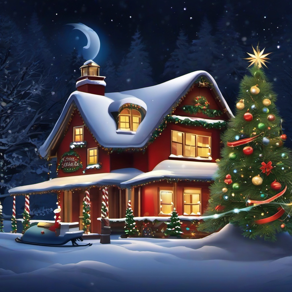 Christmas Background Wallpaper - night before christmas background  