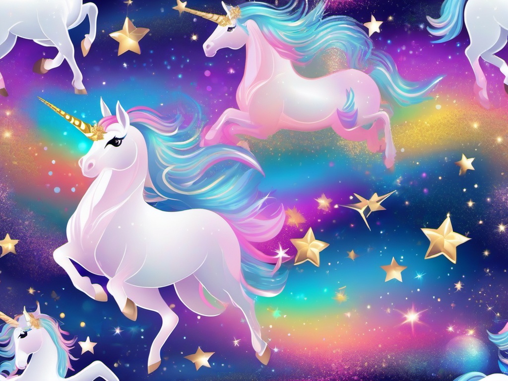 Glitter Unicorn Background  