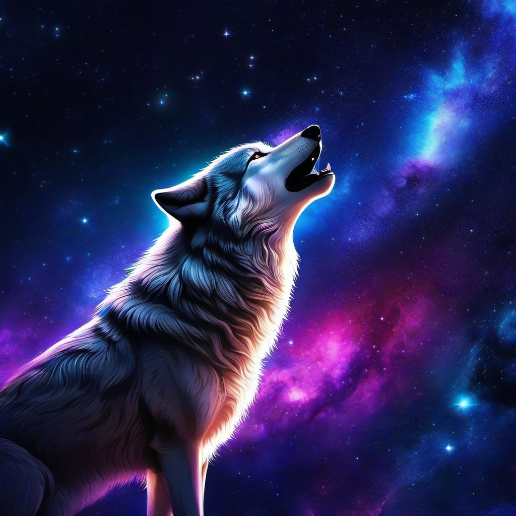 Galaxy Background Wallpaper - wolf galaxy wallpaper  