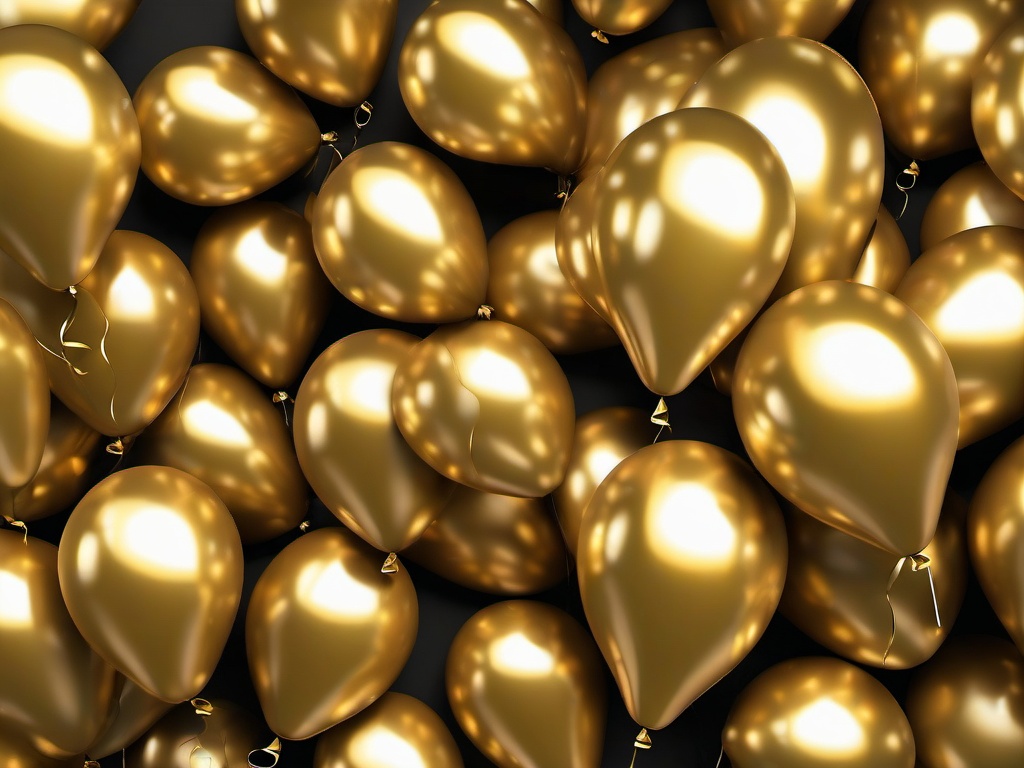 Gold Balloon Background - Fun and festive gold balloon design.  background wallpaper