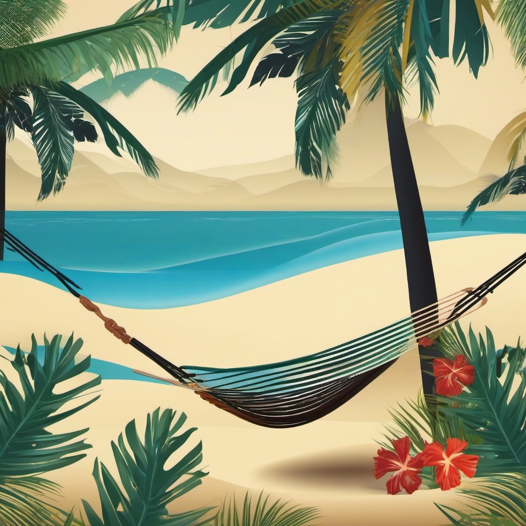 Beach background - beach hammock background  