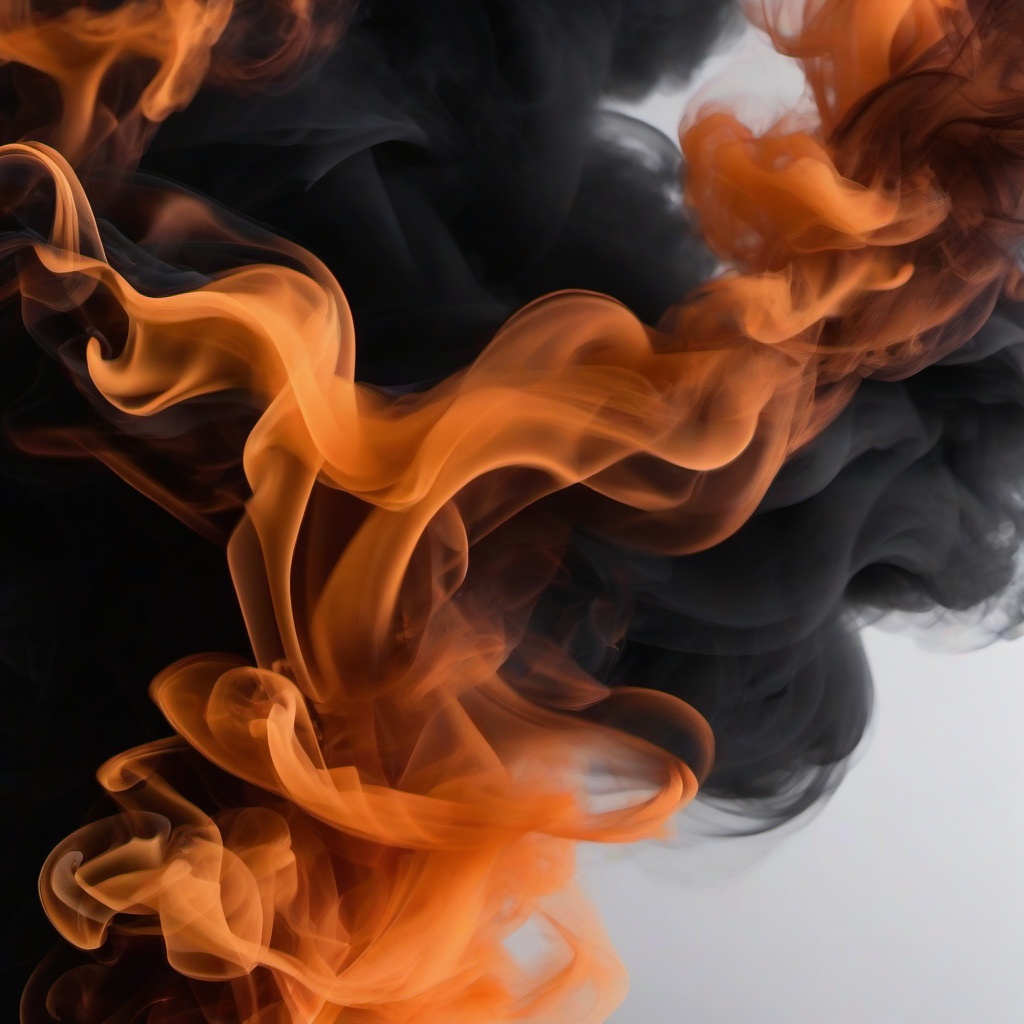 Smoke Background - black and orange smoke background  