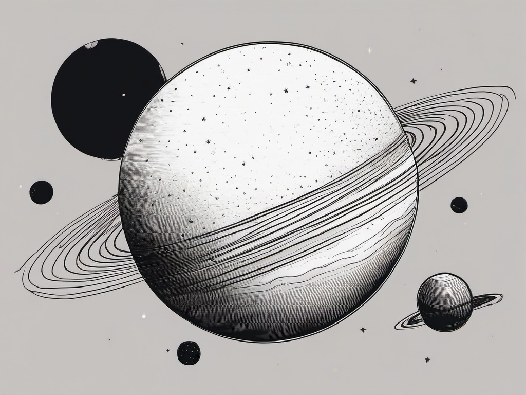 drawing of planets with unusual colors  minimal rough sketch scribbles,doodles,black and white