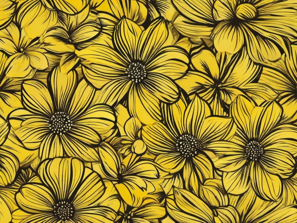 Flower Background Wallpaper - yellow background floral  